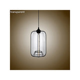 HomeLava Lustre Suspension en Verre E27 70W Lampe Abat-jour H34cm Luminaire Moderne Décoration, pour Salle,Cuisine,Salon,Chambre d’enfant (Bleu)