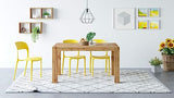 MOBILI FIVER, Chaise Amanda, Lot de 4, Jaune