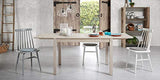 Kave Home - Chaise de Salle à Manger Tressia Gris Clair en Bois Massif de Caoutchouc