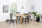AC Design Furniture Susanne Chaises de Salle à Manger, Bois, Noir, L: 48 x l: 48,5 x H: 86 cm