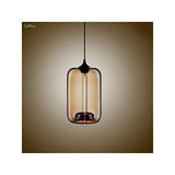 HomeLava Lustre Suspension en Verre E27 70W Lampe Abat-jour H34cm Luminaire Moderne Décoration, pour Salle,Cuisine,Salon,Chambre d'enfant (Café)