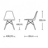 Lot de 4 chaises au Design Moderne de Style scandinave, Lia par MCC (Blanc)