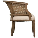 PEGANE Fauteuil en cannage et Bois de Bouleau Coloris Beige - Longueur 64 x Profondeur 65 x Hauteur 69,5 cm