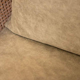 Amadeus - Fauteuil Christie cannage et Cuir