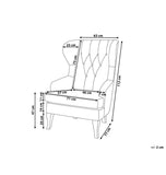Fauteuil en Tissu - Fauteuil tapissé Beige - Alta