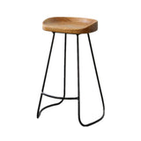 Chaise De Salle À Manger En Bois Avec Dessus En Métal, Style Rustique Vintage Et Design De Cuisine, Design De Bar, Style Industriel LEBAO (taille : A)