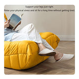 ArtsPavilion Canapé De Sol Paresseux Doux, Chaise Au Coin du Feu, Canapé Accent Bean Bag pour Salon Salon Bureau, Amovible, Lavage XL White