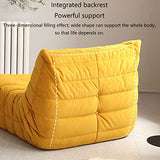 ArtsPavilion Canapé De Sol Paresseux Doux, Chaise Au Coin du Feu, Canapé Accent Bean Bag pour Salon Salon Bureau, Amovible, Lavage XL White
