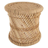 Atmosphera Lot de 2 Tables Basses gigognes en Corde et Bambou - Style Nomade - Coloris Bois