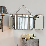 Loberon Miroir Kacey - Laiton, Verre de Miroir - H/L/P env. 29/79 / 1.5 cm - argenté
