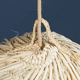 Suspension bohème en paille - Forme boule (L 60cm)