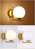 JDFM5 Applique ronde à LED, doré Créatif Rétro Applique Murale Vintage Chambre à Coucher