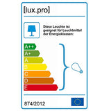 [lux.pro] Lampe à Suspension Design Lampe de Plafond Couleur Cuivre et Blanc Métal [Ø35cm] Luminaire Suspendu en Métal E27