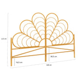 IDMarket - Tête de lit Ivy Effet rotin 160 CM