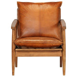 Festnight Fauteuil en Cuir Fauteuil de Salon Chaise Bureau Chaise de Salle à Manger Marron 66 x 69 x 74 cm