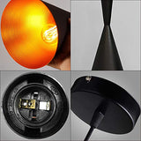 Glighone Suspension Luminaire Moderne Style Industrielle Vintage Rétro E27 Lustre Edison Culot Plafonnier Abat-jour en Métal Eclairage pour Chambre Cuisine Salle à Manger Salon Escalie Bar Couloir