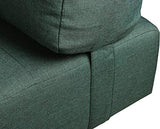 Nimara Charlie Daybed en velours et tissu – Lit de jour en velours avec appuie-tête, coussin – Anvendbar en canapé – Avec pieds en bois noir – Dimensions : 80 x 200 cm