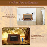 Wholede Radio Portable, Radio Vintage Bluetooth FM/AM/SW, Poste Radio à Pile, Prise en Charge de la Carte TF/USB, Nostalgie Retro Radio pour Cuisine Salle de Bain