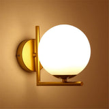 JDFM5 Applique ronde à LED, doré Créatif Rétro Applique Murale Vintage Chambre à Coucher