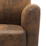 vidaXL Chaise Fauteuil de Salon Chaise de Salle de Séjour Siège de Bureau Maison Chaise de Chambre à Coucher Intérieur Similicuir Daim