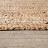 Paco Home Tapis De Salon Fibres Naturelles Artisanal Jute Chiné Motif Moderne Style Boho, Dimension:160x230 cm, Couleur:Naturelle 2