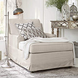 Loberon Méridienne Myersville - pin, Lin - H/L/P env. 80/88 / 145 cm - crème