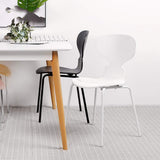 ZY Dining chair Chaise Fourmi Simple, Chaise de Salle à Manger décontractée, siège en Bois courbé + Pieds en Fer forgé, de Conception Ergonomique, pour Restaurant/Bureau/comptoir/Famille