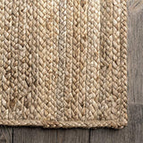 nuLOOM tissé à la Main Rigo Jute Tapis Zone Tapis, Naturel, 9' x 12'