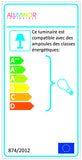 Aluminor MADISON LT N LAMPE 2 x E27 Métal, Noir
