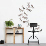 IKAYAA Tabouret de Bar Industrial en Métal Ajustable Hauteur Swivel Kitchen Dining Chair Backrest avec Sac à Dos Noir