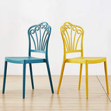 LXQGR Chaise empilable à dossier haut avec accoudoirs, siège en PP et PU de haute qualité, chaise empilable en plein air Bistrot en plein air Restaurant Cafe (Color : Yellow)