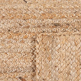 Paco Home Tapis De Salon Fibres Naturelles Artisanal Jute Chiné Motif Moderne Style Boho, Dimension:120x170 cm, Couleur:Naturelle 2