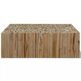 Luckyfu ce Table caffsono en véritable Bois de Teck 90 x 50 x 35 cm.Design Unique et moderno. Table de café Table Basse