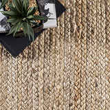 nuLOOM Tapis de sol Collection Rigo, en toile de Jute, tissé à la Main, style campagne, 120 x 180 cm