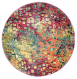 RugVista, Davina, Fait à la Machine, Tapis, Moderne, Pile Moyenne, ∅ 150 cm, Rond, Oeko-Tex Standard 100, Polypropylene, Couloir, Chambre, Cuisine, Salon, Multicouleur