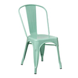 SKLUM Chaise LIX Vert Menthe Salle à Manger Cuisine Style Industriel Finition Gloss
