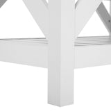 Beliani Table Basse Bois Clair/Blanc 100 x 60 cm Savannah