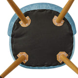 OFCASA Lot de 4 Chaises de Salle à Manger de Velours Chaise Cuisine rembourrée en Tissu Chaise avec Jambes en Métal Chaise Salle à Manger Restaurant Hôtel Meubles Lot de 4 Bleu Foncé Chaises