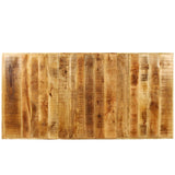 Festnight Table de Salle à Manger Industriel en Bois de Manguier Brut 180 x 90 x 77 cm